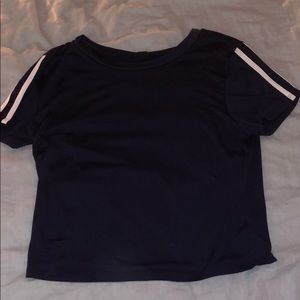 Crop top with stripe details